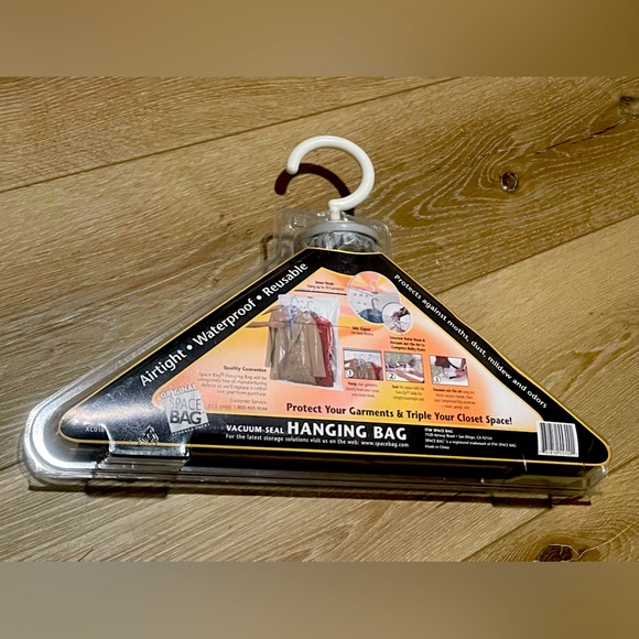 NEW Original Space Bag Vacuum Seal Hanging Bag Large Closet Organization - Picture 2 of 4